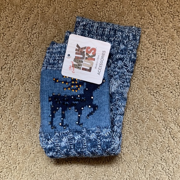 Original MUK LUKS Long Boot Topper Accessory - Color Blue - One Size - Picture 2 of 4